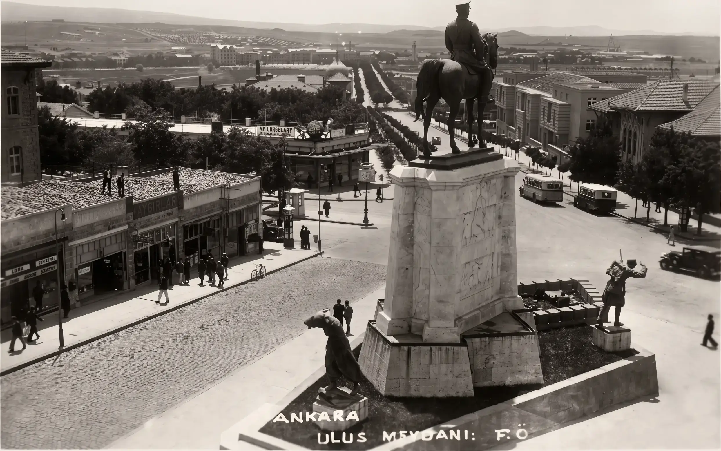 Dedem Kuruyemis heritage banner showing Ulus square in Ankara